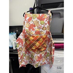 Fall Maple Leaves Aprons for Men Women with Pockets Cooking Apron Kitchen Toll